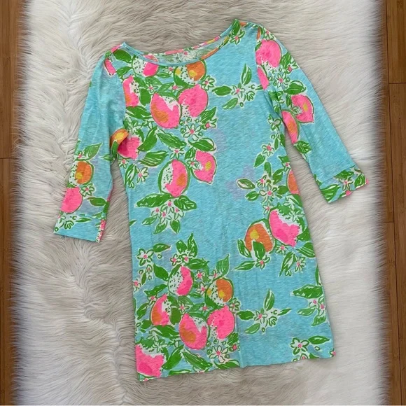 Lilly Pulitzer Marlowe Dress Pink Lemonade - Picture 2 of 16
